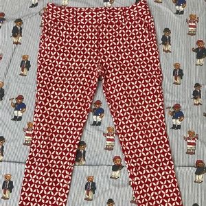 Ann Taylor Loft Marisa Skinny Red Maroon Ankle 8